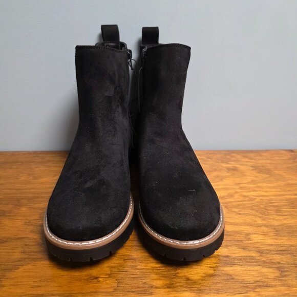 NWT Kenzie Black Suede Ankle Boots | Chelsea Style Size 10 Grunge FallStyle Chic - Picture 11 of 11